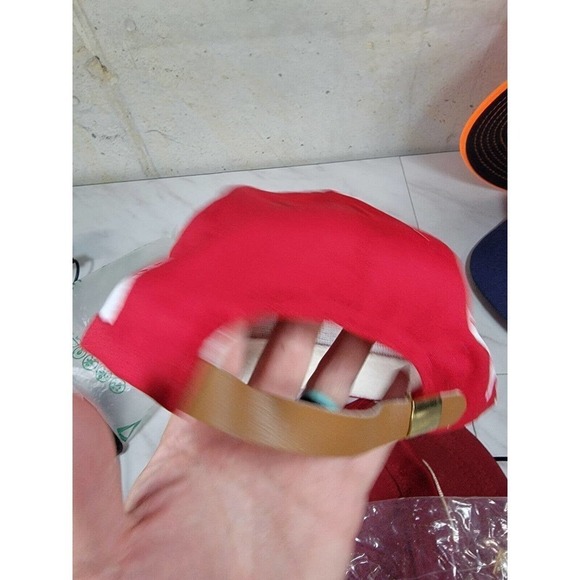 Vintage‎ CABELA’S Cap Hat Embroidered Salmon Trucker Fishing Fish Red - Picture 9 of 9